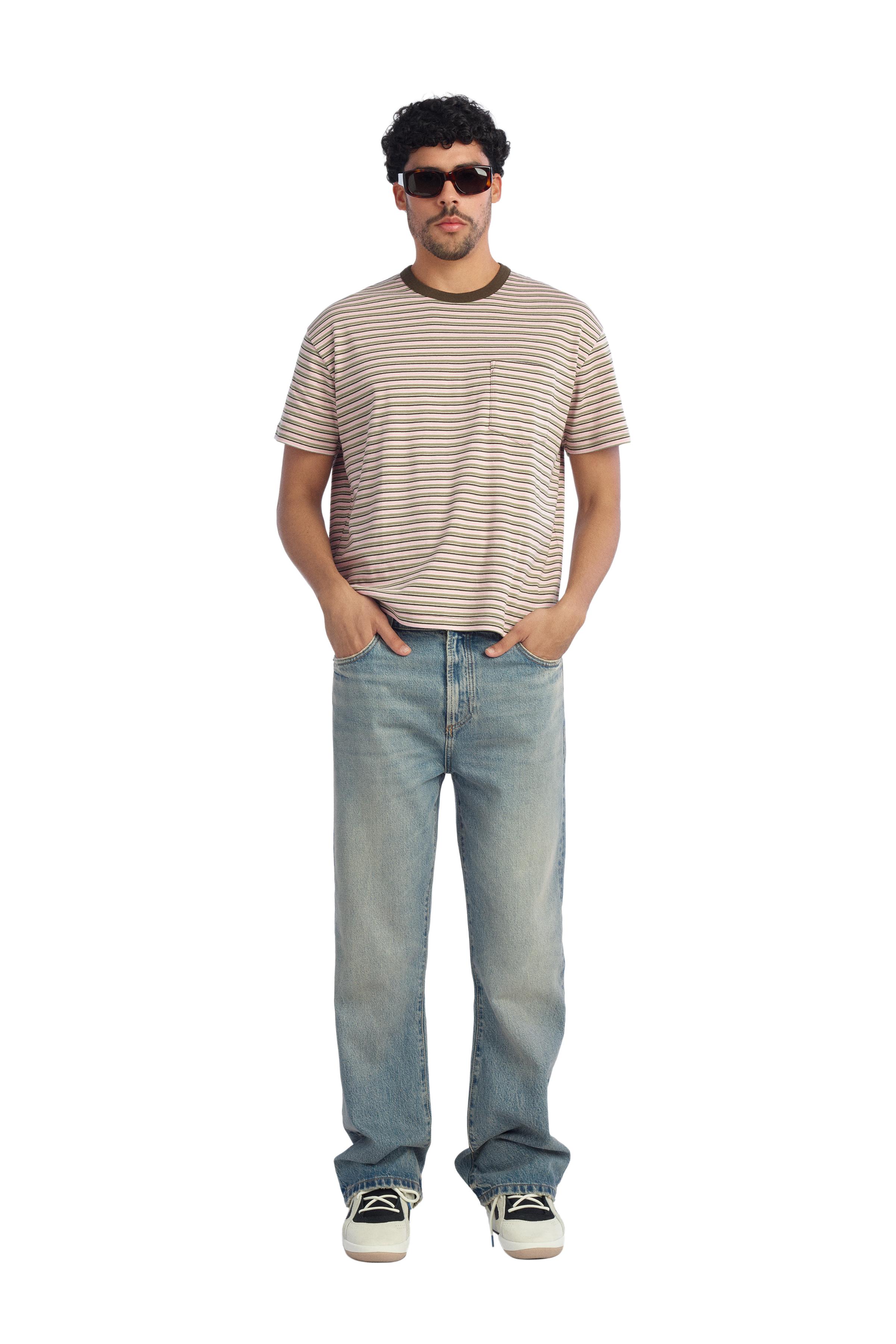 CROPPED STRIPED T-SHIRT